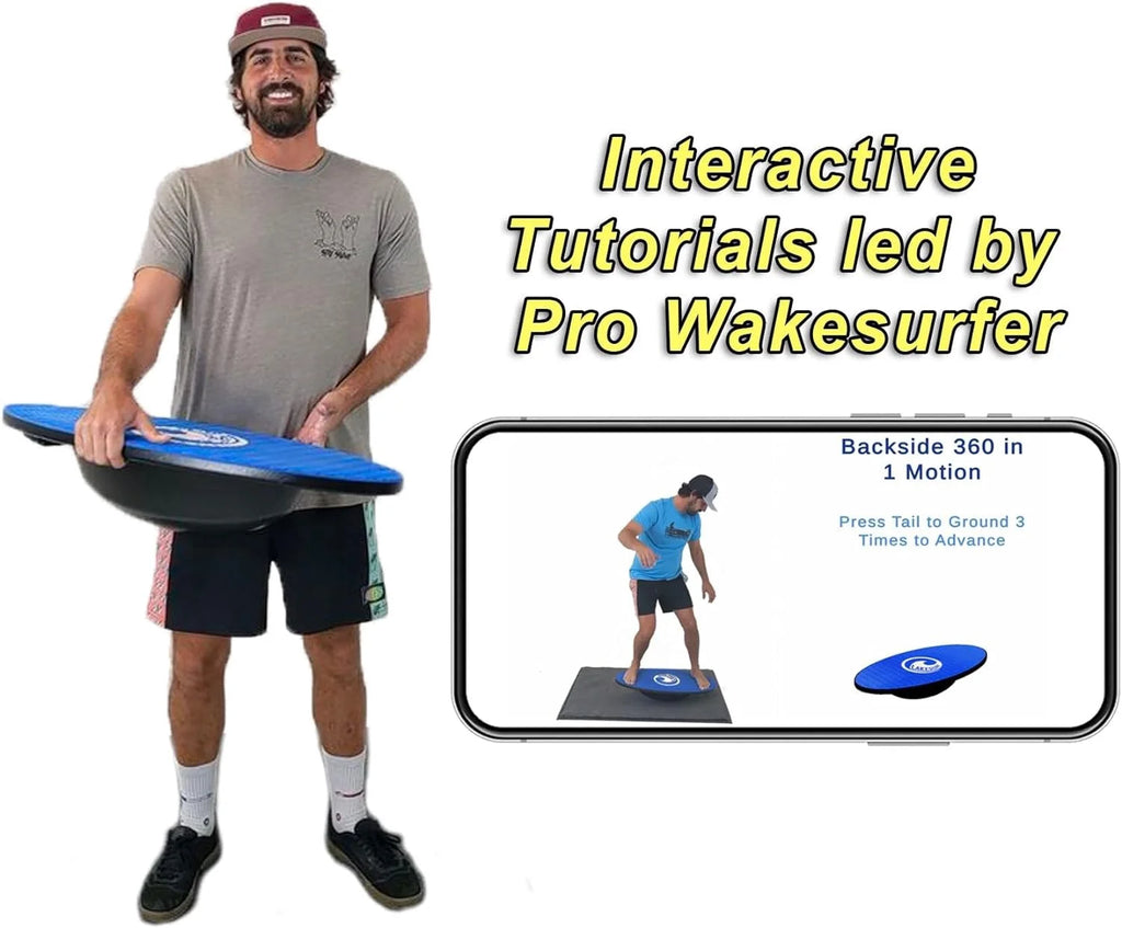 Wakesurf Balance Board With Tracking App And Phone Mount Y9792