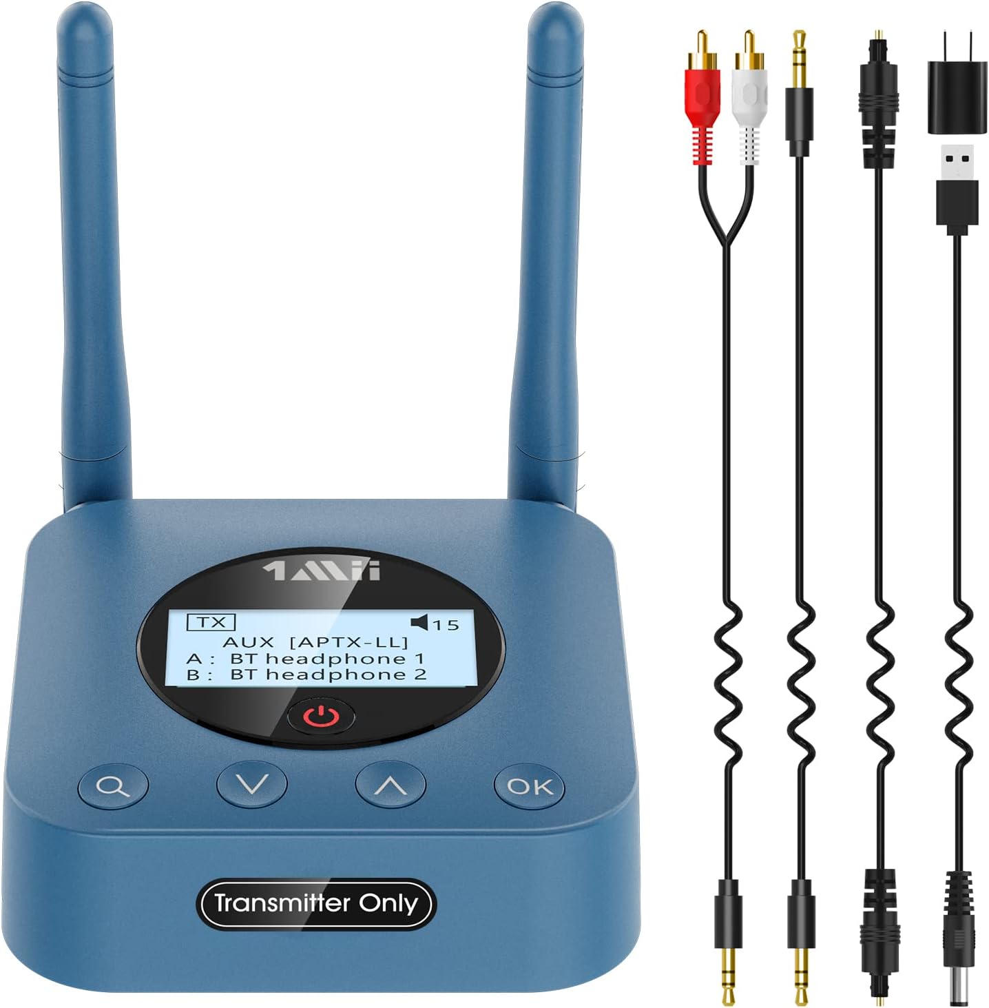 Bluetooth 5.0 Transmitter for TV, aptX Low Latency, Pack of 2 L6674