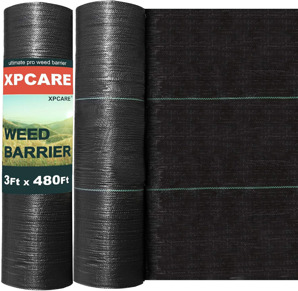 5oz Pro Weed Barrier Landscape Fabric Ground Cover Heavy Duty Dual Layer Gardening Mat T90565