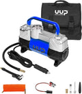Portable Air Compressor Tire Inflator, Double Cylinders, 12V DC, Metal Air Pump, Pack of 2 V78383