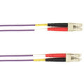 Black Box OM4 50/125 Multimode Fiber Optic Patch Cable, LC-LC, Purple, 30-M L5091