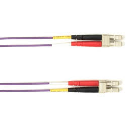 Black Box OM4 50/125 Multimode Fiber Optic Patch Cable, LC-LC, Purple, 30-M L5091