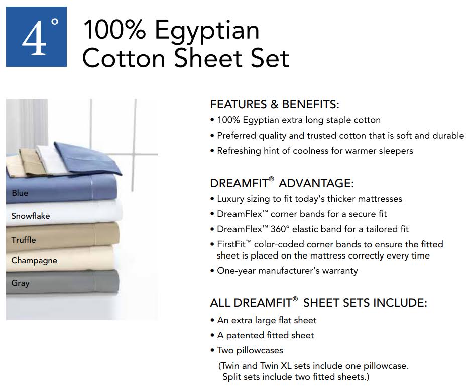 Blue Twin 100% Egyptian Cotton Sheets Set X310576