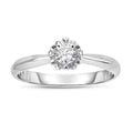 10K White Gold Solitaire Promise Ring A924330