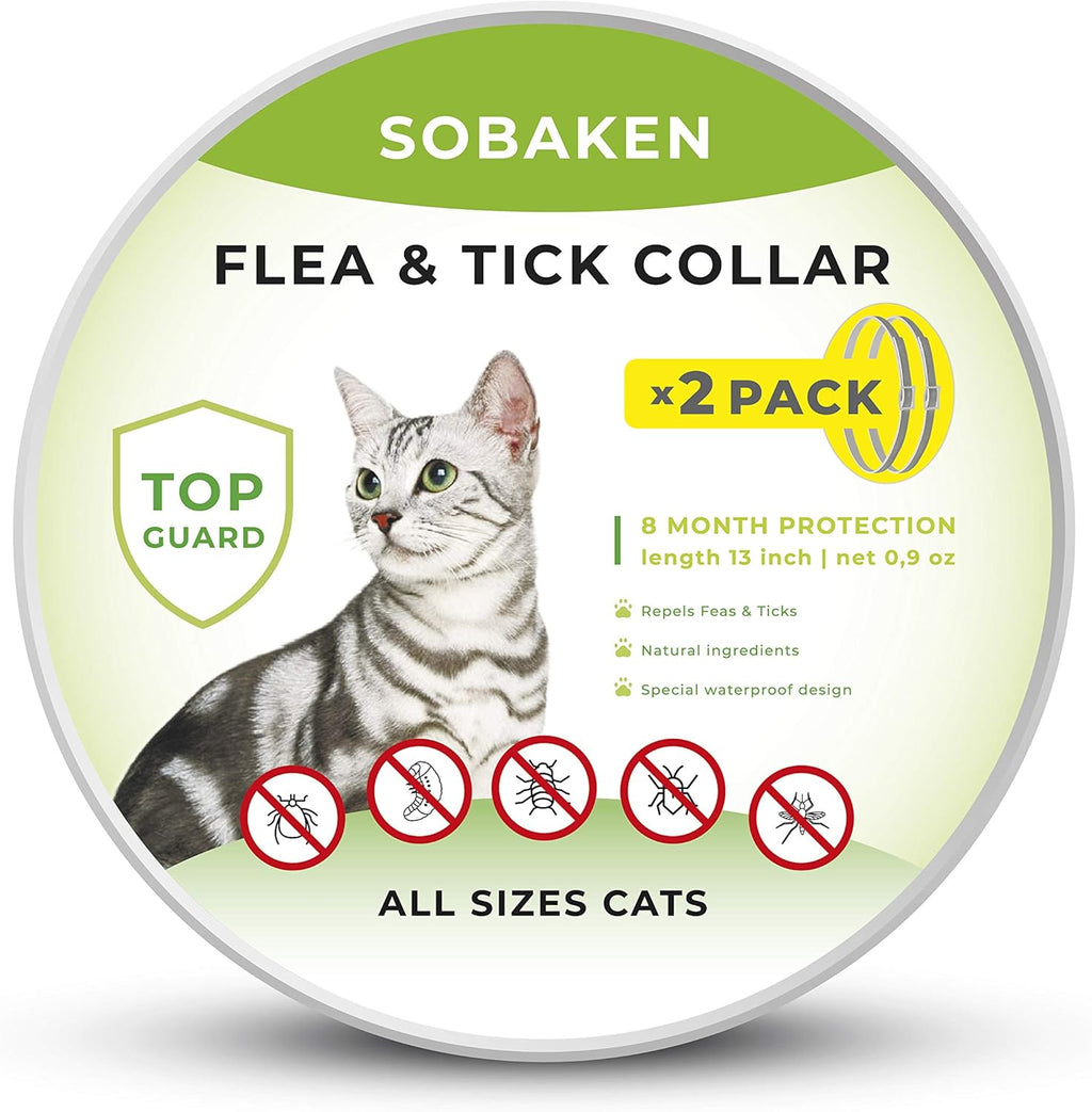 Flea and Tick Collar for Cats, 13 inch, 8 Month Protection F46665