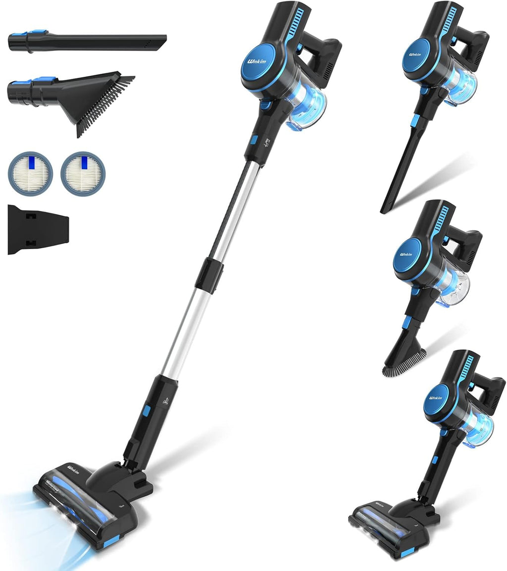 Cordless Stick Vacuum Cleaner with 23Kpa 200W Brushless Motor, 3 Suction Mode, 2200mAh Rechargeable Battery, 6-in-1 Lightweight Y58910