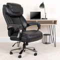 Black LeatherSoft Ergonomic Office Chair with Adjustable Headrest C2999