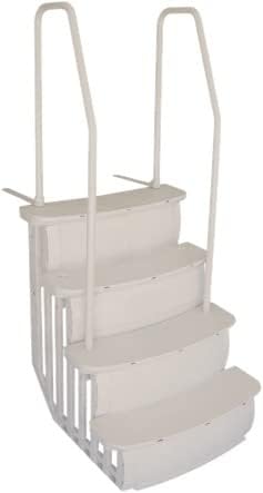 Easy Entry Steps with Dual Handrails for Above Ground Swimming Pools N172687