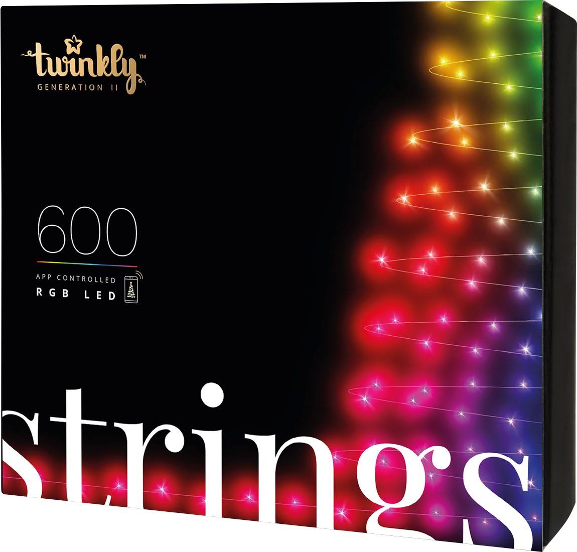 600 LED RGB Smart Light String T939