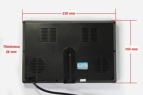 9 inch 16:9 HD 4 Split Quad Color TFT LCD Display Monitor Car Rear View Monitor T7867