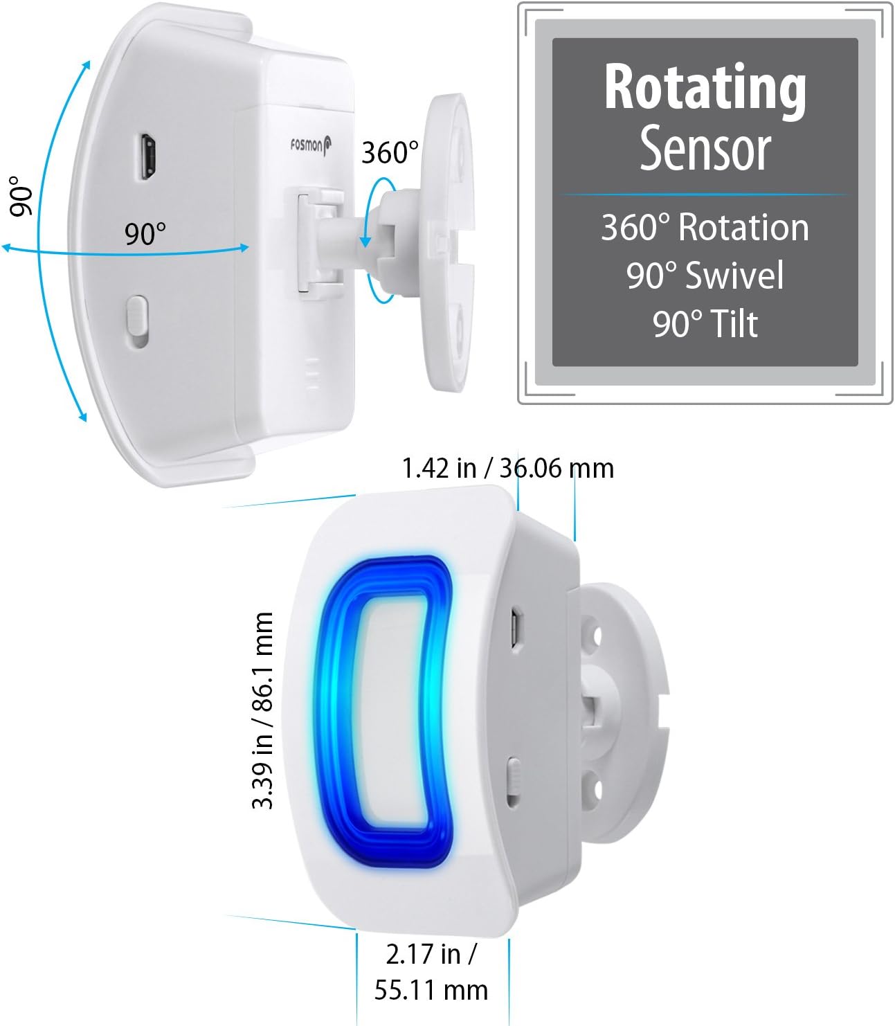 Wireless Home Security Driveway Alarm with Motion Sensor Y902262