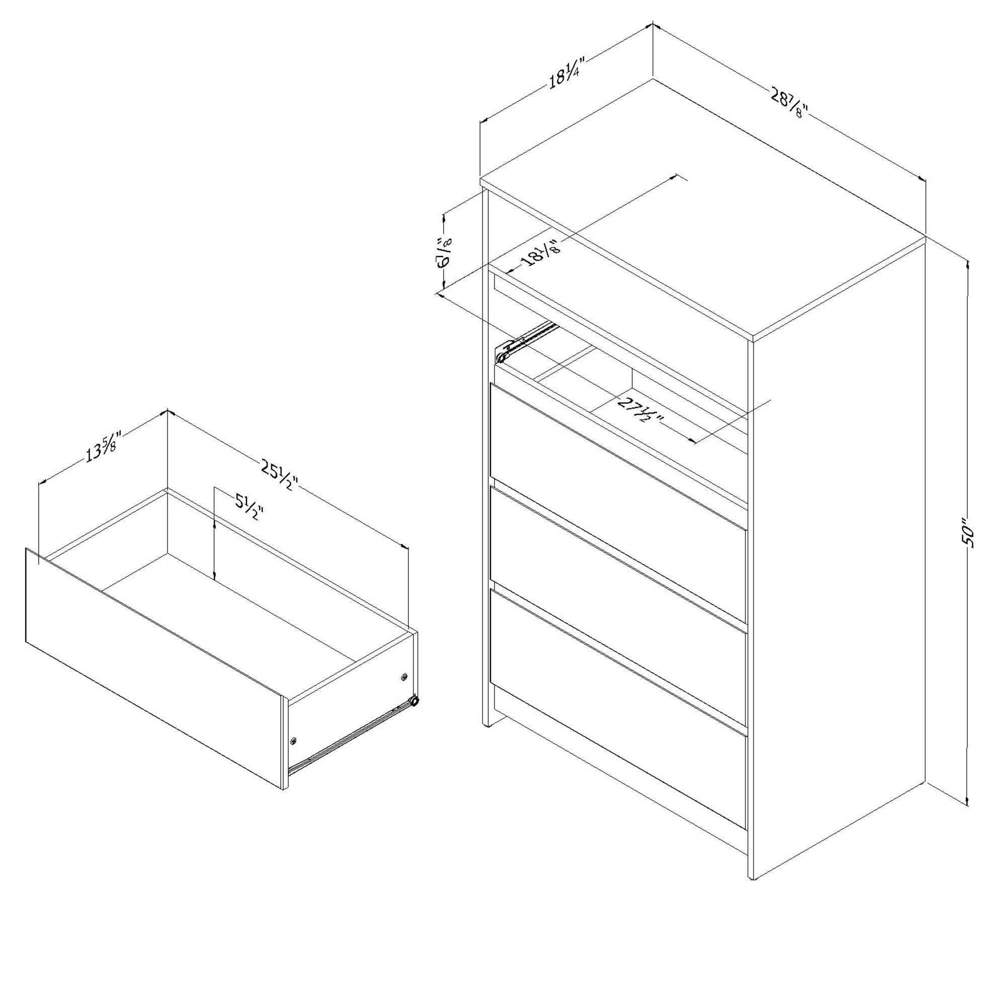 4-Drawer Chest L207