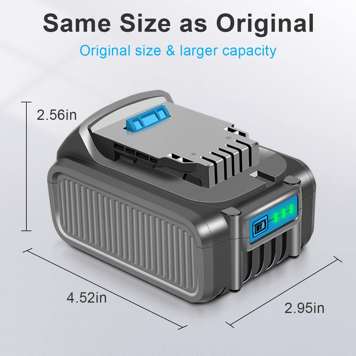 12 Packs 20V 6.0Ah Battery with LED Indicator B186