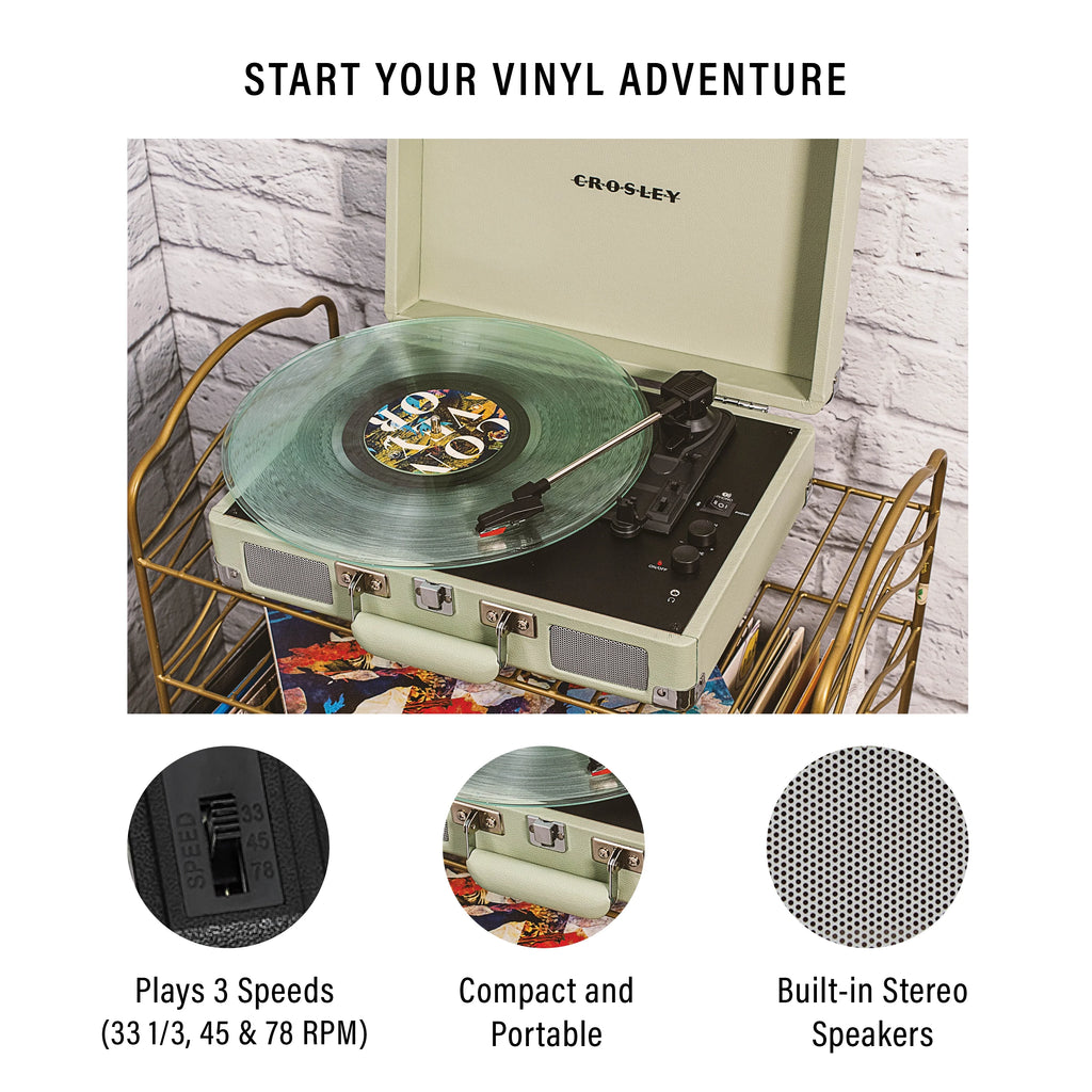Vinyl Record Player with Bluetooth Speakers F380730