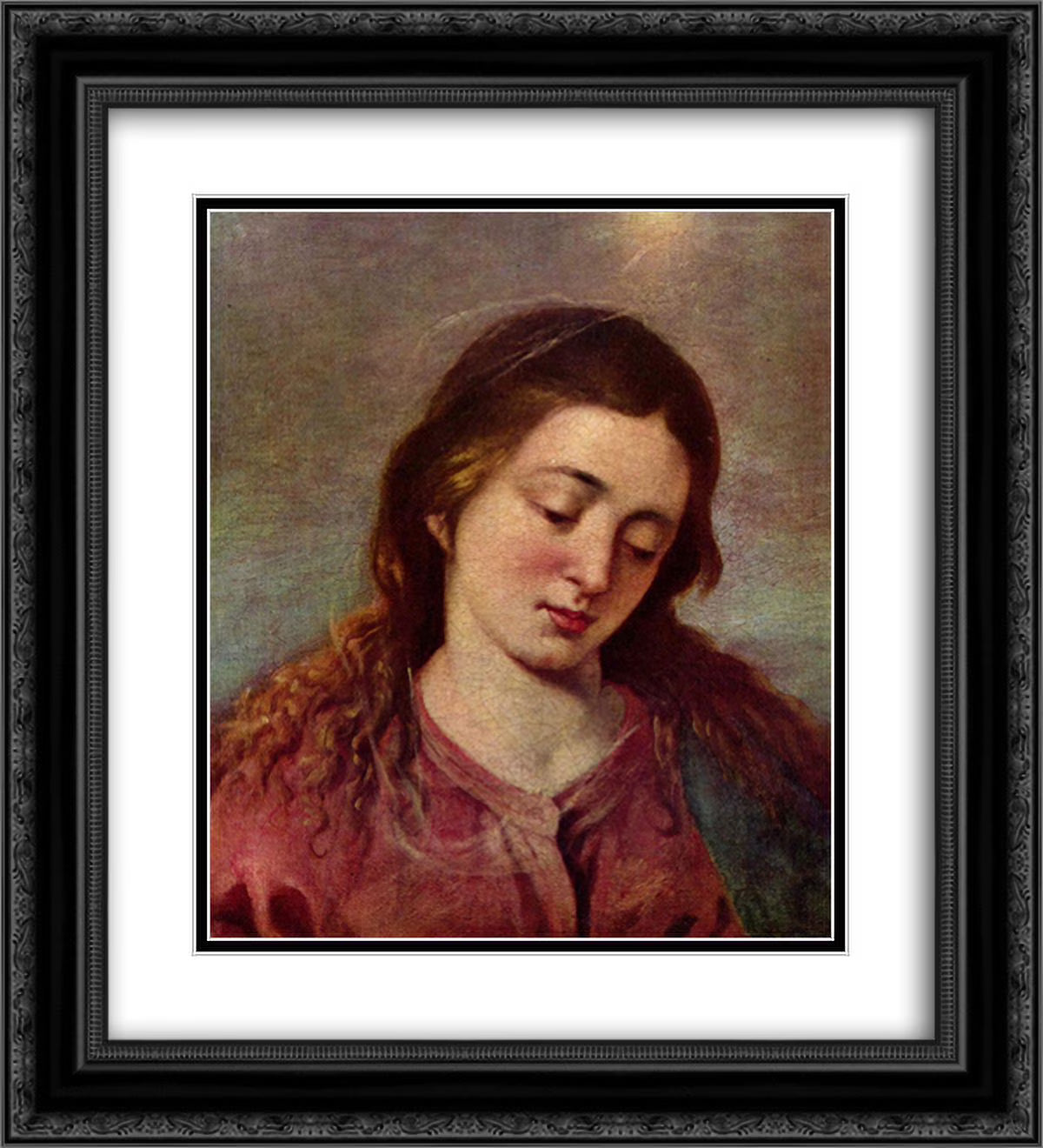 Black Ornate Framed Art Print Y346