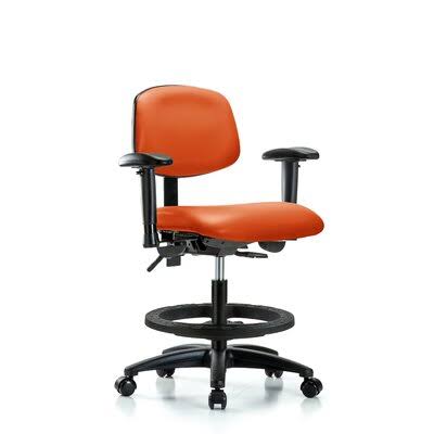 Orange Drafting Chair C598