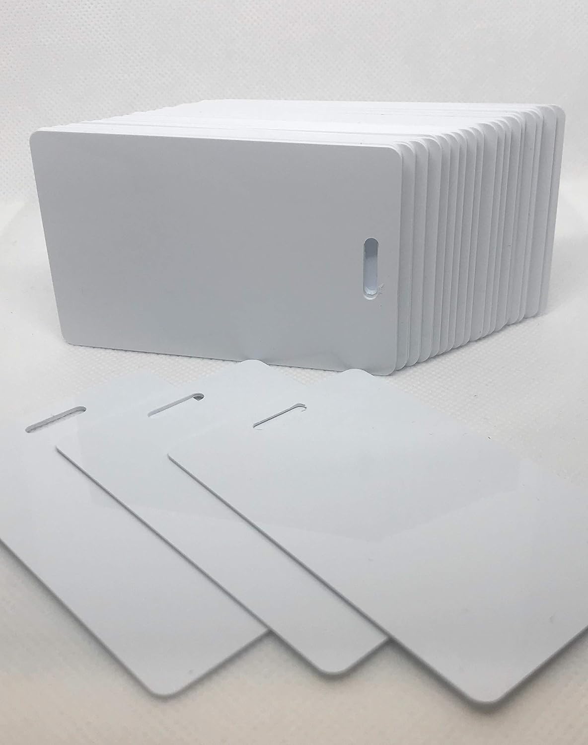 100 Blank White PVC Plastic Photo ID Card M4802