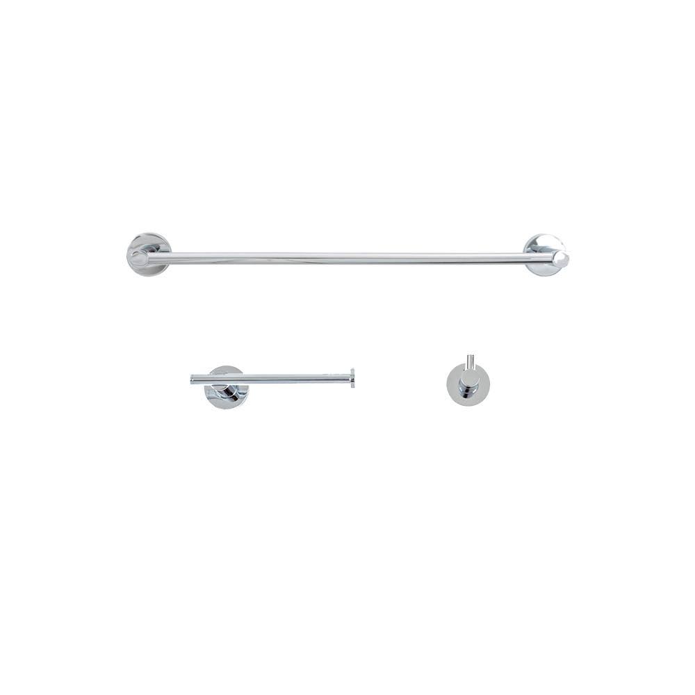 Chrome 3-Piece Bath Hardware Set U6046