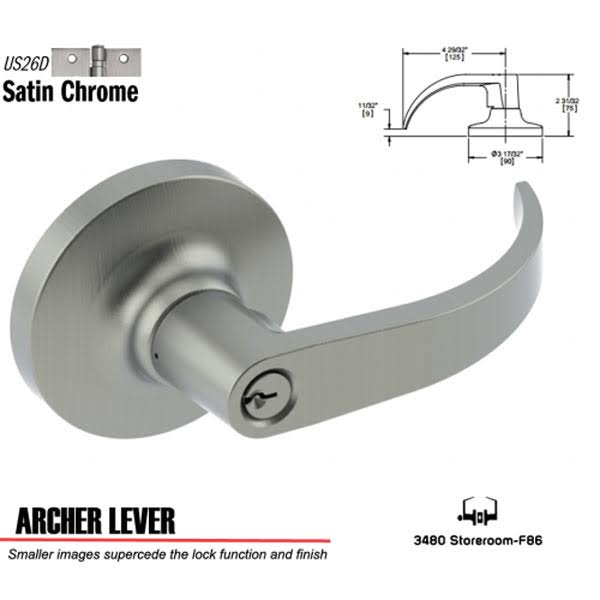 Grade 1 Cylindrical Lock C1640