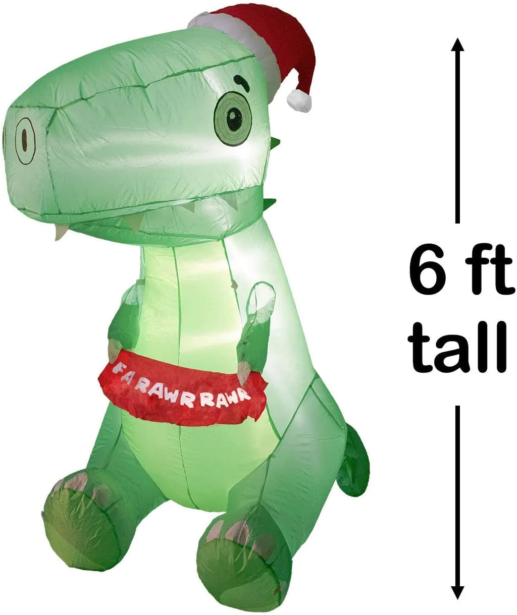 Outdoor Dinosaur Christmas Yard Inflatable K552940