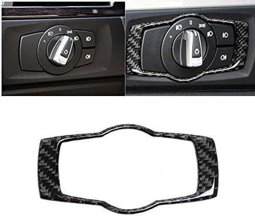 Carbon Fiber Headlight Switch Buttons Cover Trim Pack of 2 L57466