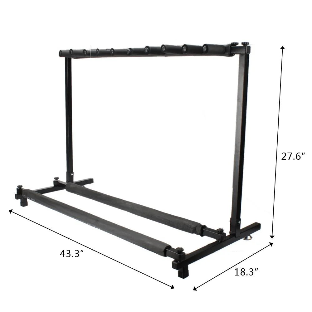 Triple Folding Guitar Bass Holder Rack Stand R242