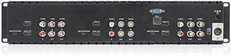 Triple 5" 2RU 800×480 Broadcast LCD Rack Mount Monitor with 3G-SDI, HDMI, AV Input and Output W4257