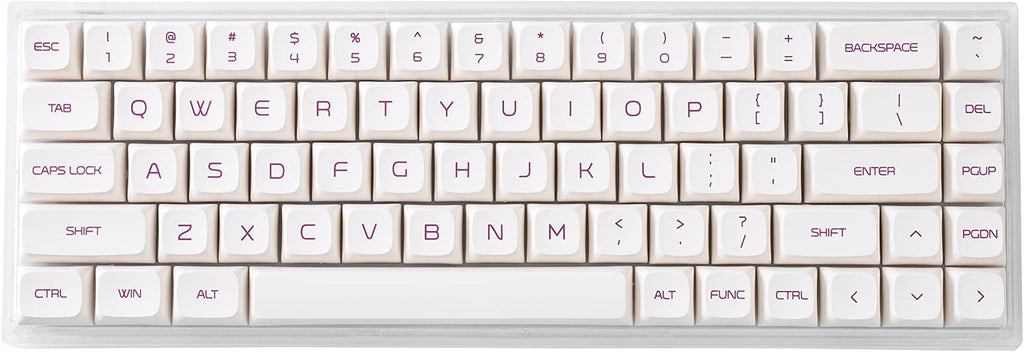 Translucent ABS Mechanical Keyboard 68-Key with Gateron Blue Switch O617822