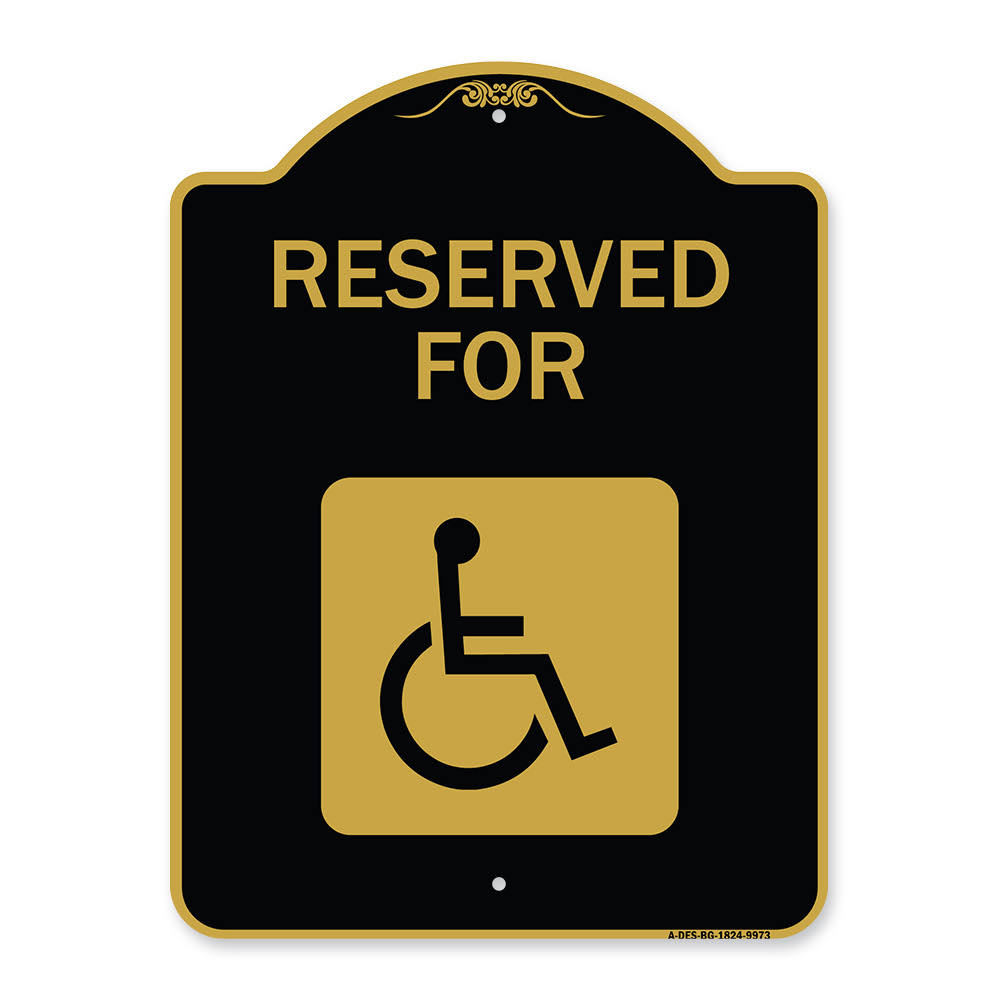 Black Gold 18 inch x 24 inch Heavy-Gauge Aluminum Sign F816