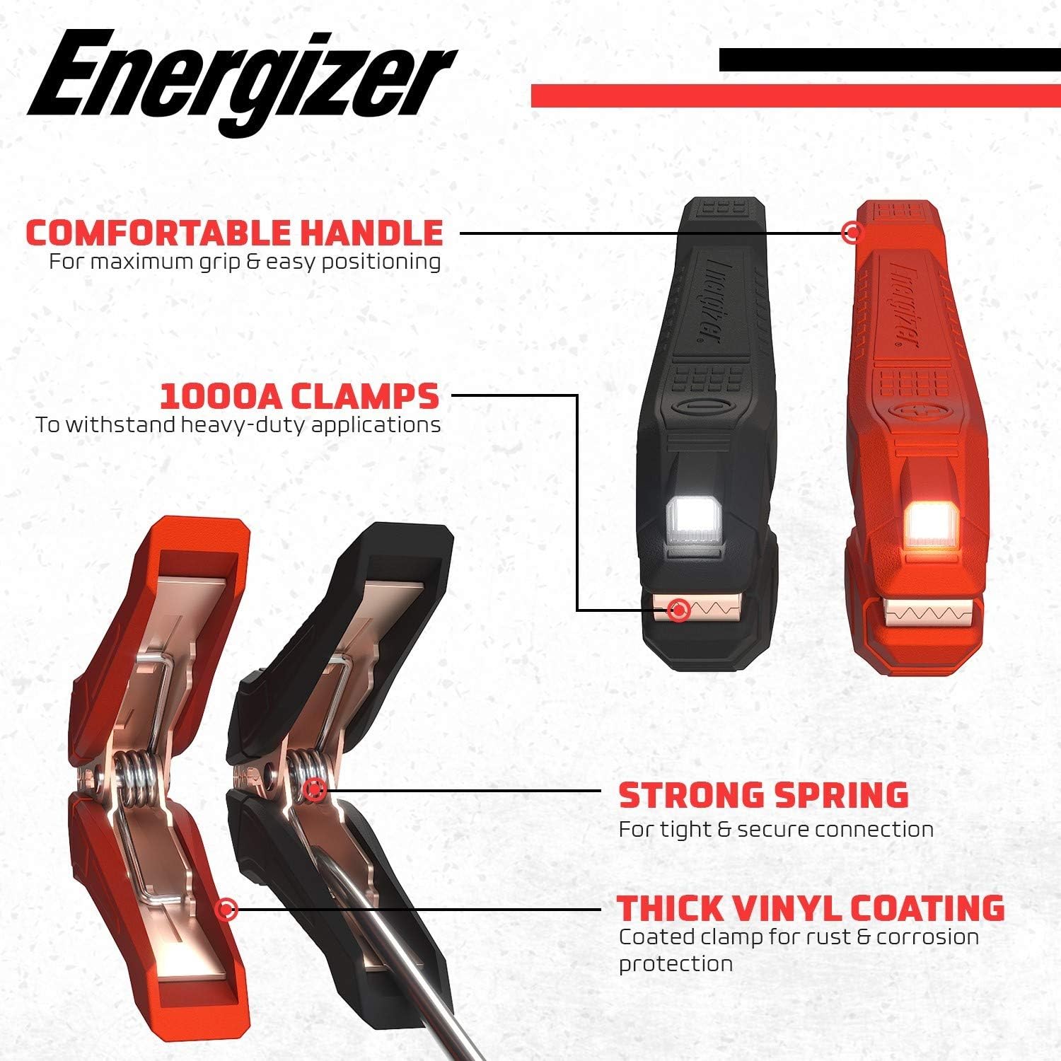 25-Feet 1-Gauge Heavy Duty Jumper Cables with Carrying Bag F862