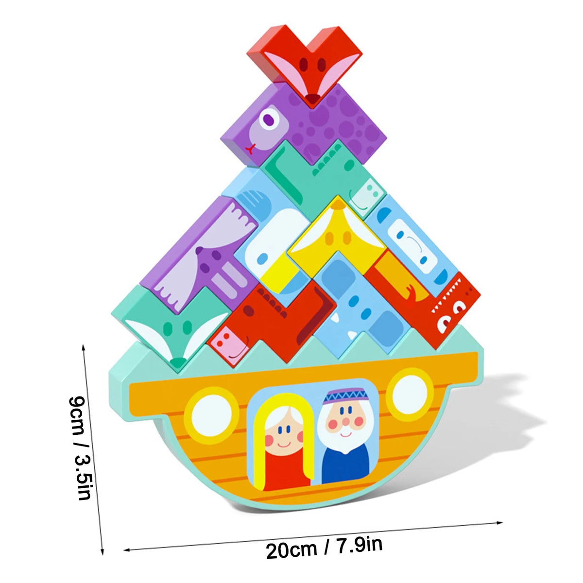Wooden Building Block Set Educational Toy Z6305