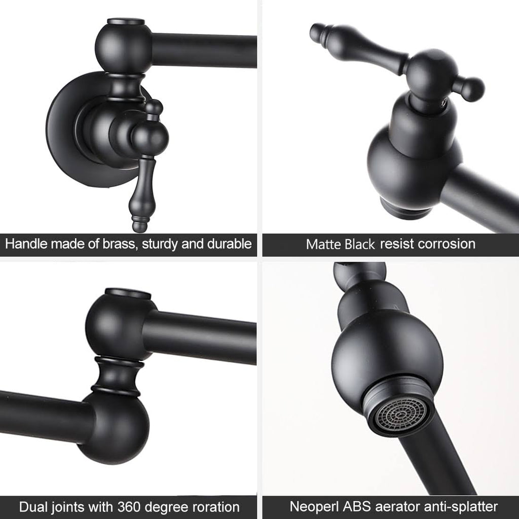 Blue Wall Mount Pot Filler Faucet K20903