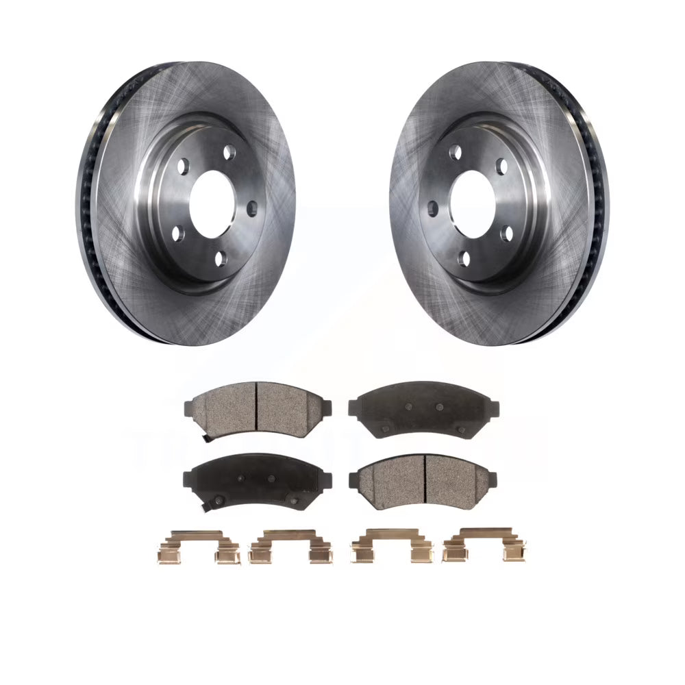 Front Disc Brake Rotors And Semi-Metallic Pads Kit O64507