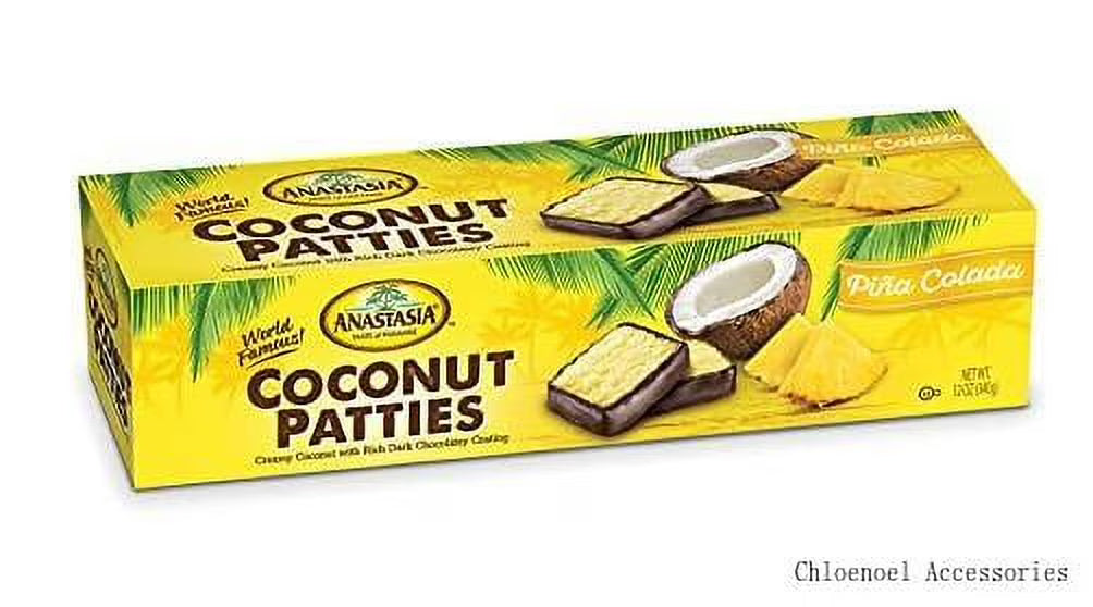 Coconut Patties Pina Colada 12 Ounce Pack of 4 W3024