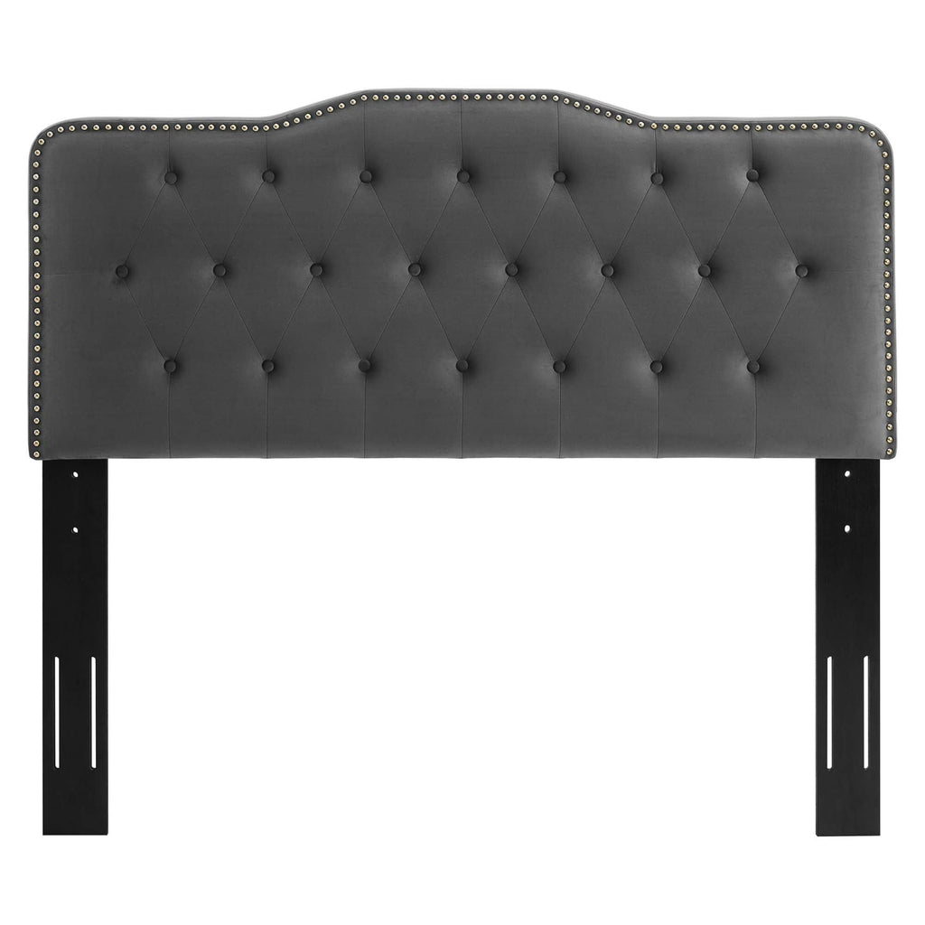 Pink Tufted Velvet Full/Queen Headboard D63677