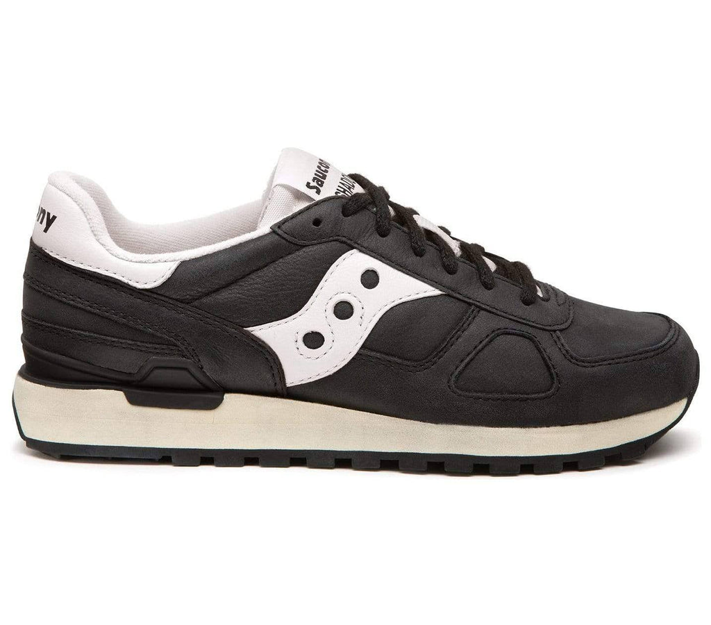 Black White Distressed Shoes, Size 11M L233252