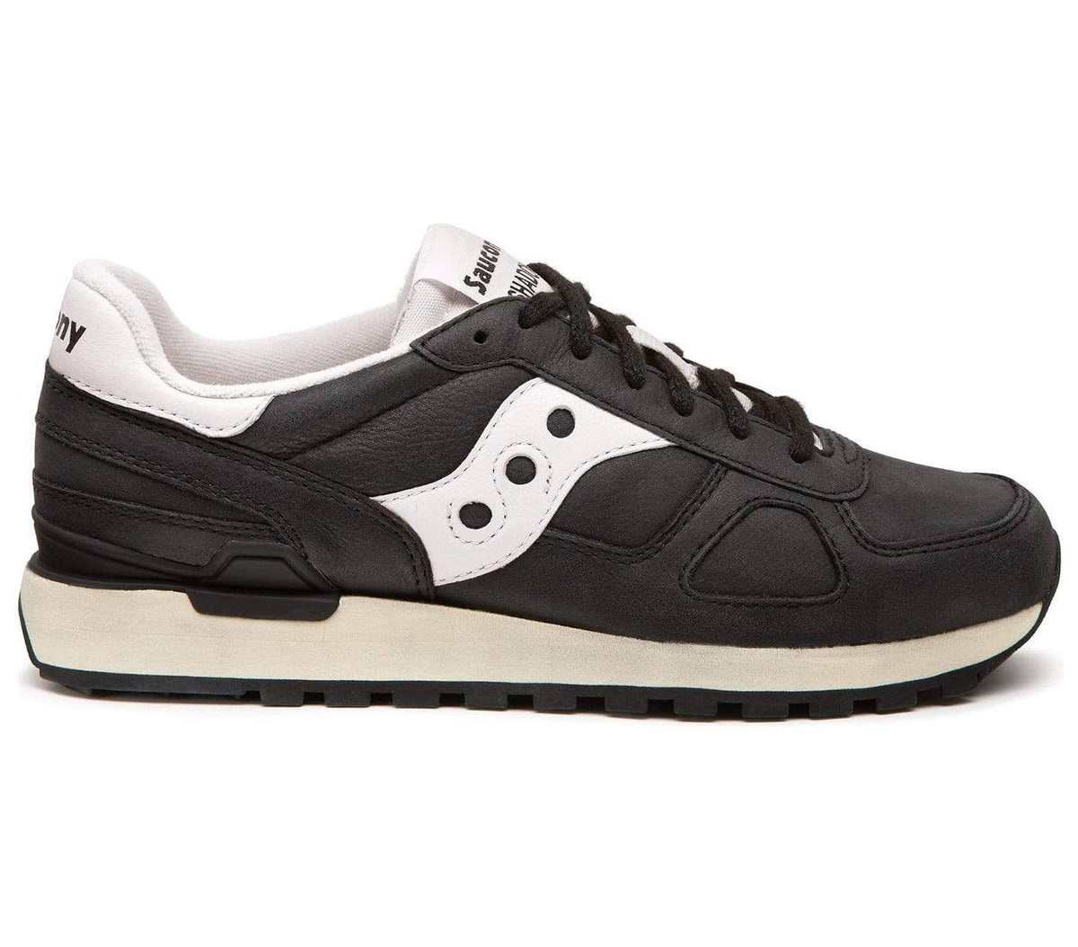 Black White Distressed Shoes, Size 11M L233252