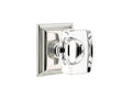 Polished Nickel Crystal Privacy Knob Set H164682
