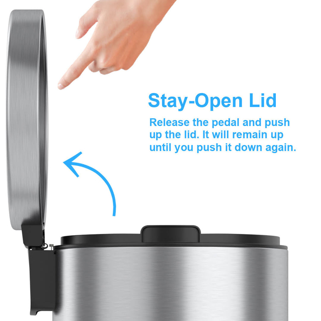 8 Gallon Step Trash Can J909