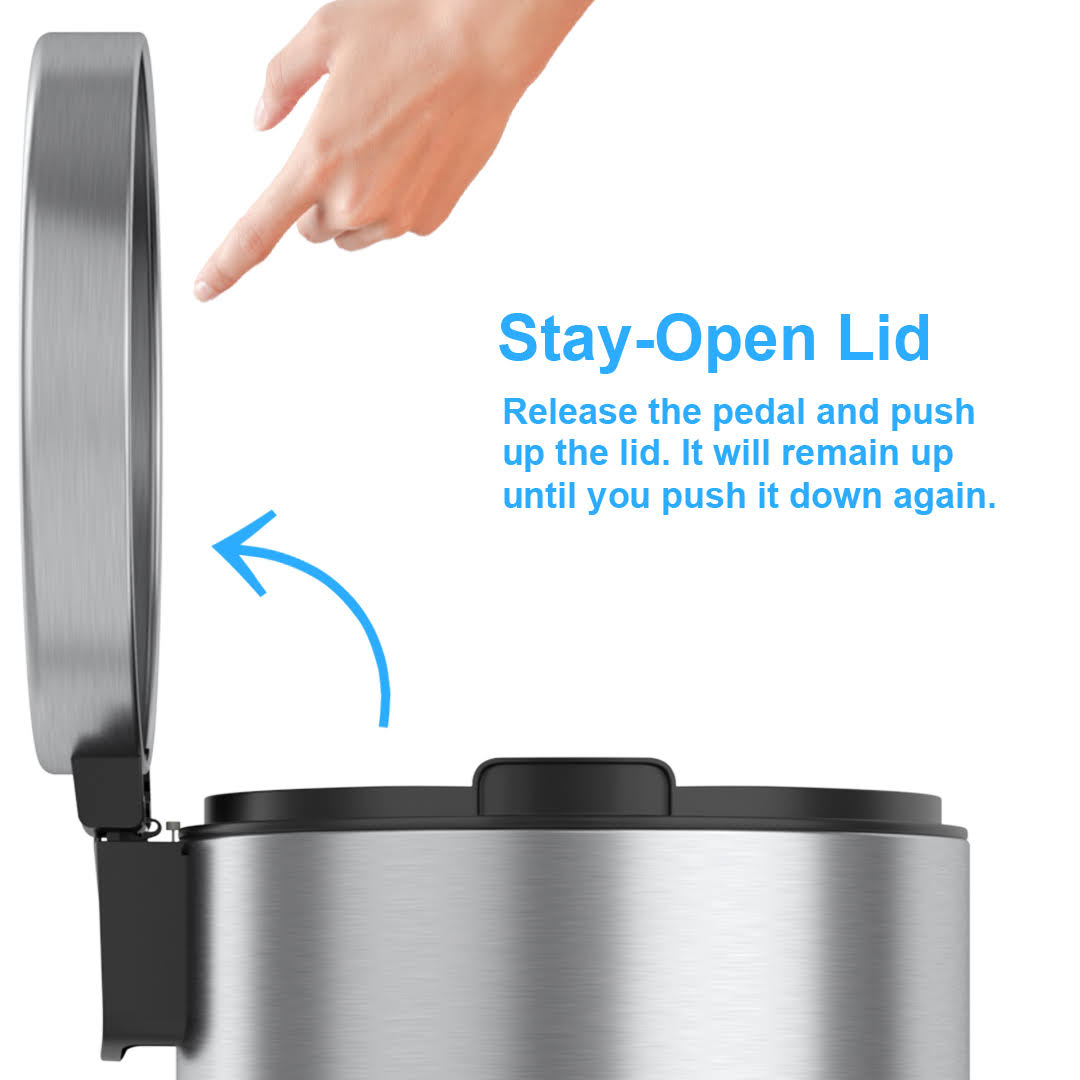 8 Gallon Step Trash Can J909