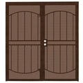 Copper Steel Double Security Door with Expanded Metal Screen T8389