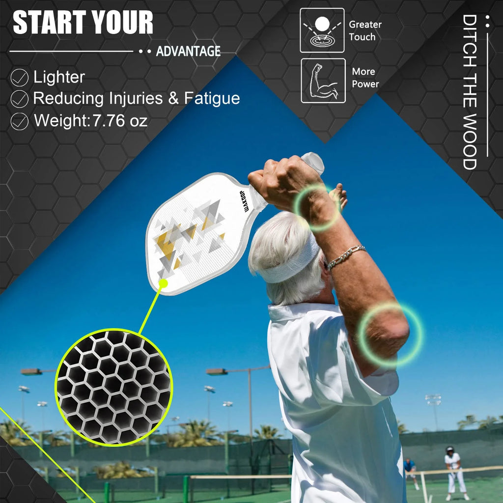 Composite Pickleball Paddle with Cover H607104