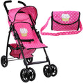 Foldable Umbrella Doll Stroller with Basket and Carriage Bag W41716