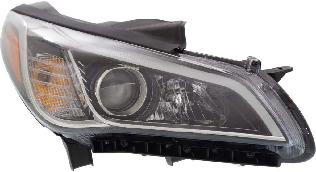 Black Housing Headlight Pair for Hyundai Sonata 2015 2016 2017 D7185