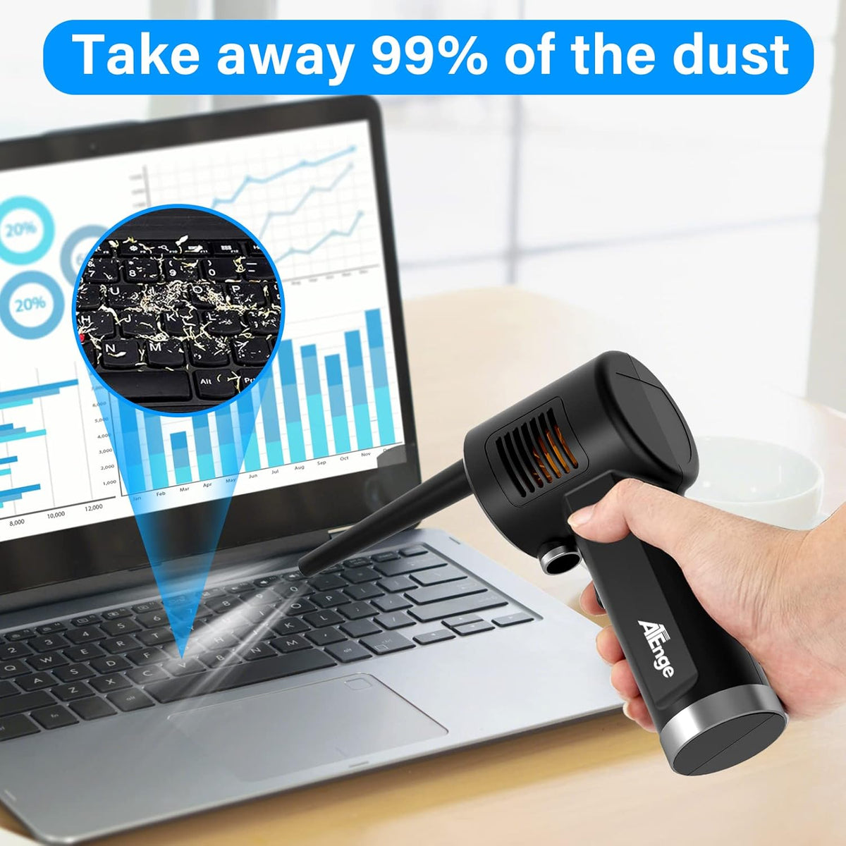 Rechargeable Electric Air Duster, Pack of 2 U942