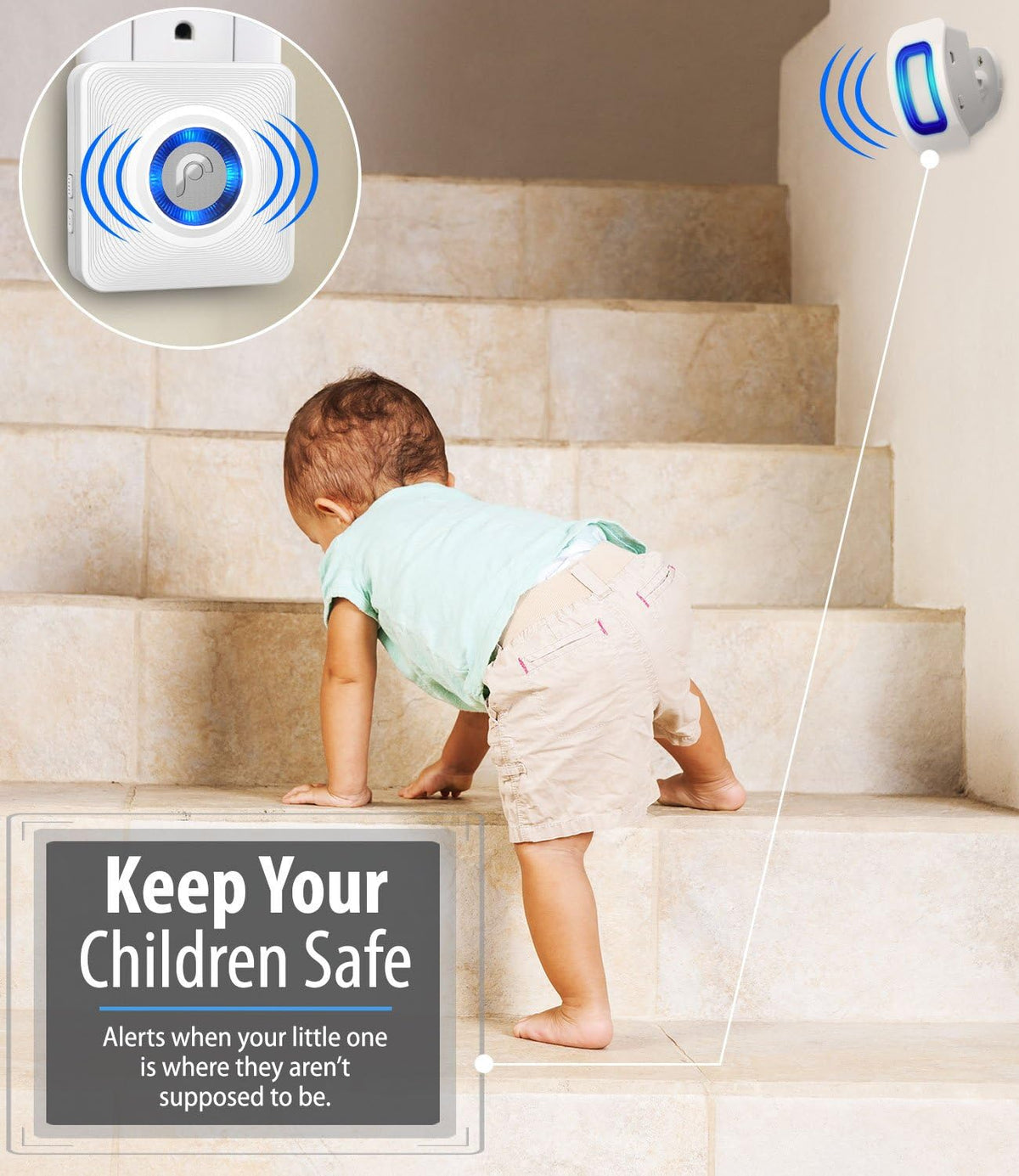 Wireless Home Security Driveway Alarm with Motion Sensor Y902262