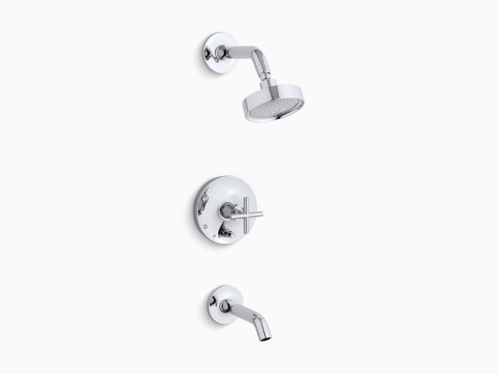 Polished Chrome Bath and Shower Faucet Trim S1418