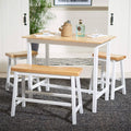 Natural and White 4-Piece Table Pub Set R36008