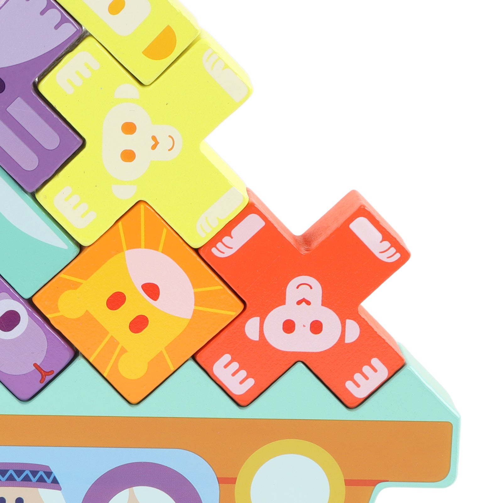 Wooden Building Block Set Educational Toy Z6305