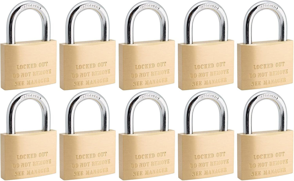 Solid Brass Padlock 50mm Keyed Alike Pack of 2 L676347